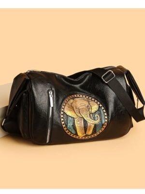 Women’s Elegant Elephant Print Women’s Shoulder Bag