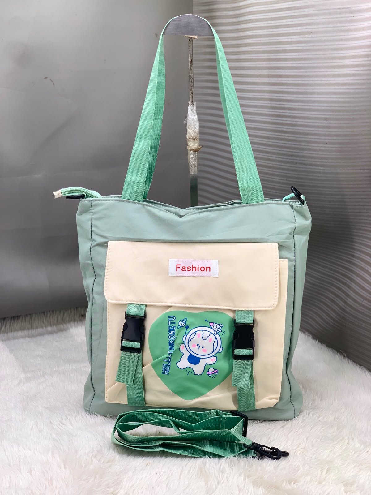 Trendy Canvas Tote Bag for Women - Image 3