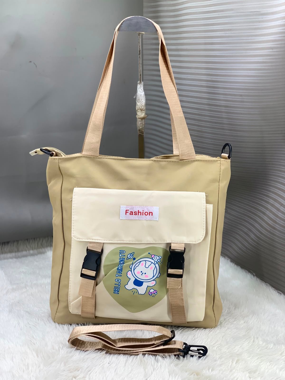 Trendy Canvas Tote Bag for Women - Image 4