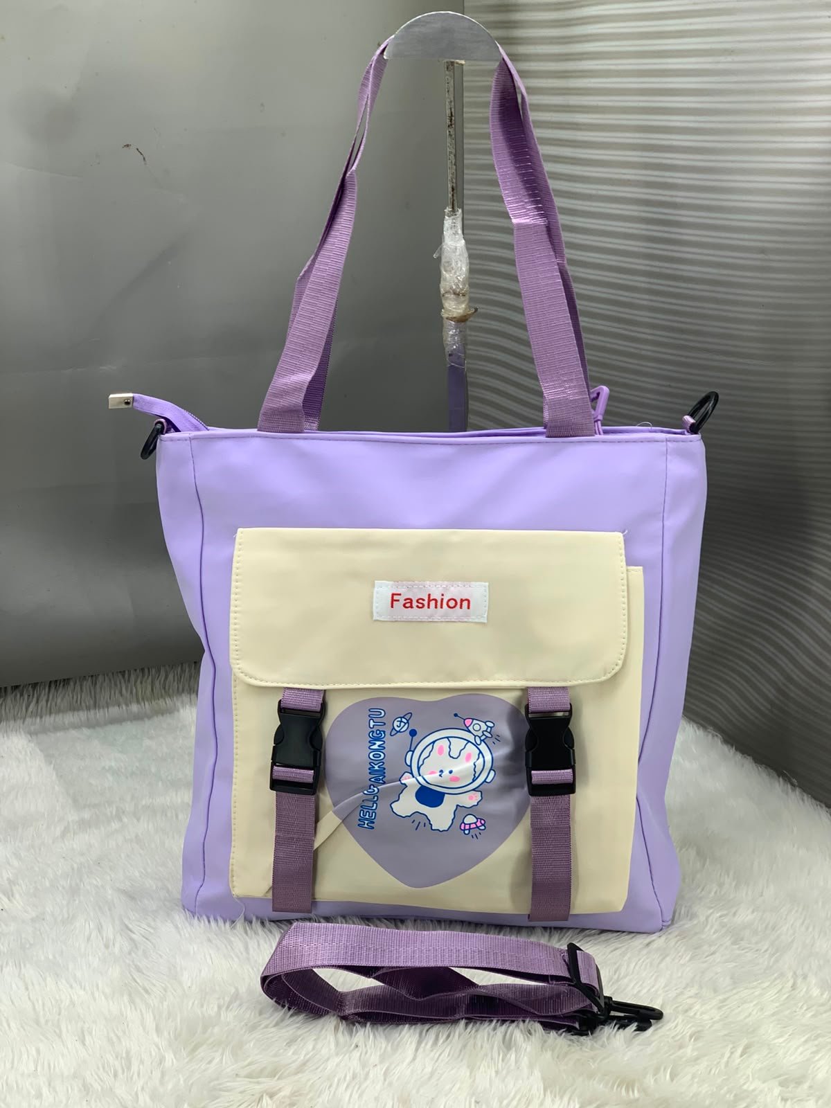 Trendy Canvas Tote Bag for Women - Image 5