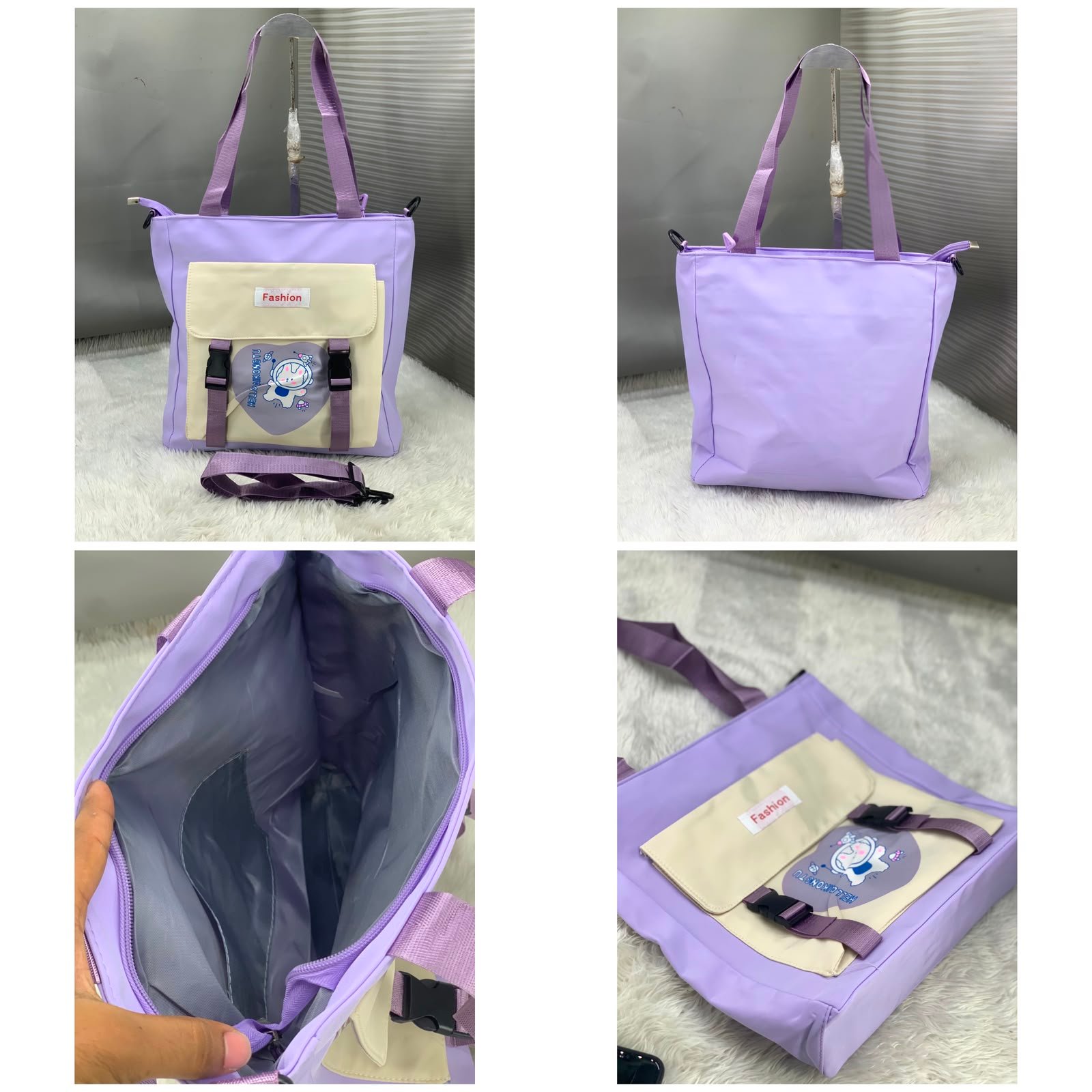 Trendy Canvas Tote Bag for Women - Image 7