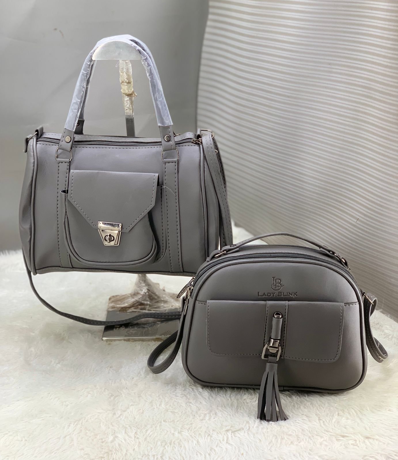 Elegant 2-Piece Ladies Handbag & Sling Bag Set