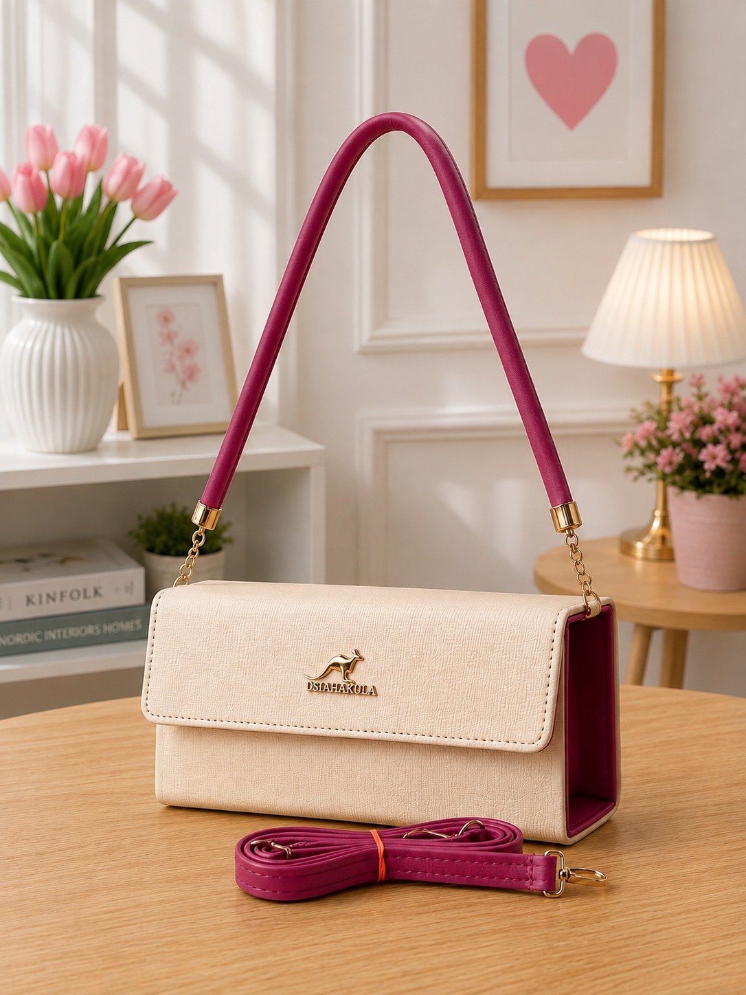 Elegant Textured Shoulder Bag for Women | Premium Structured Handbag