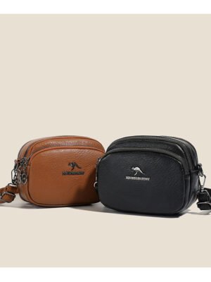 Women’s Stylish Double-Zip Crossbody Sling Bag | Compact Shoulder Bag for Everyday Use